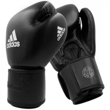 Перчатки боксерские Muay Thai Gloves 200 черно-белые (вес 10 унций)
